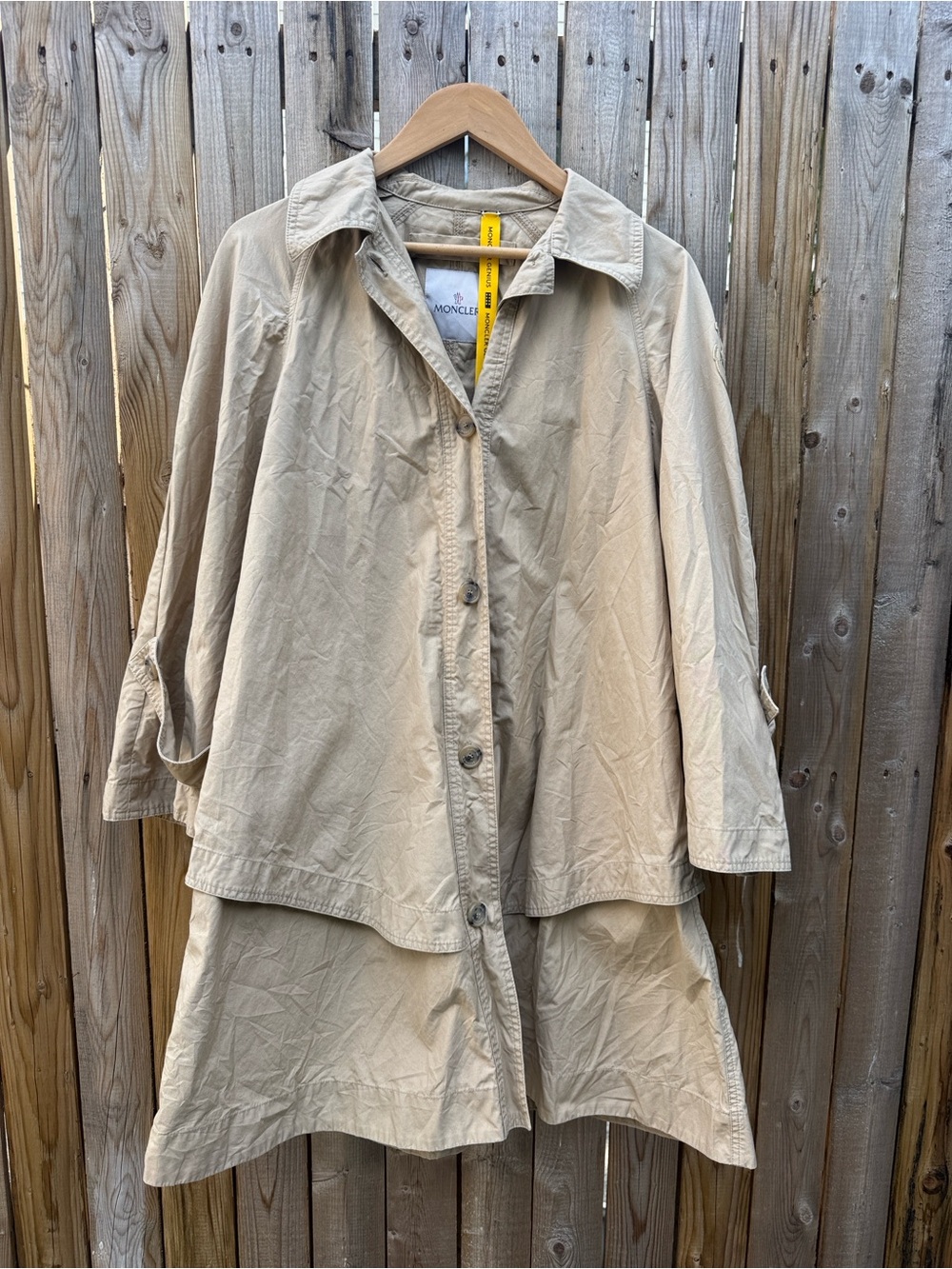 Moncler X Jw Anderson trench coat